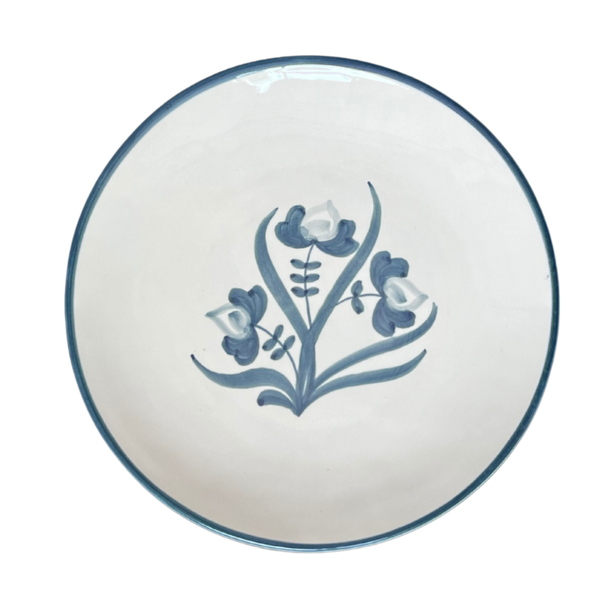Lisbon Floral Dinner Plate ~ hand painted