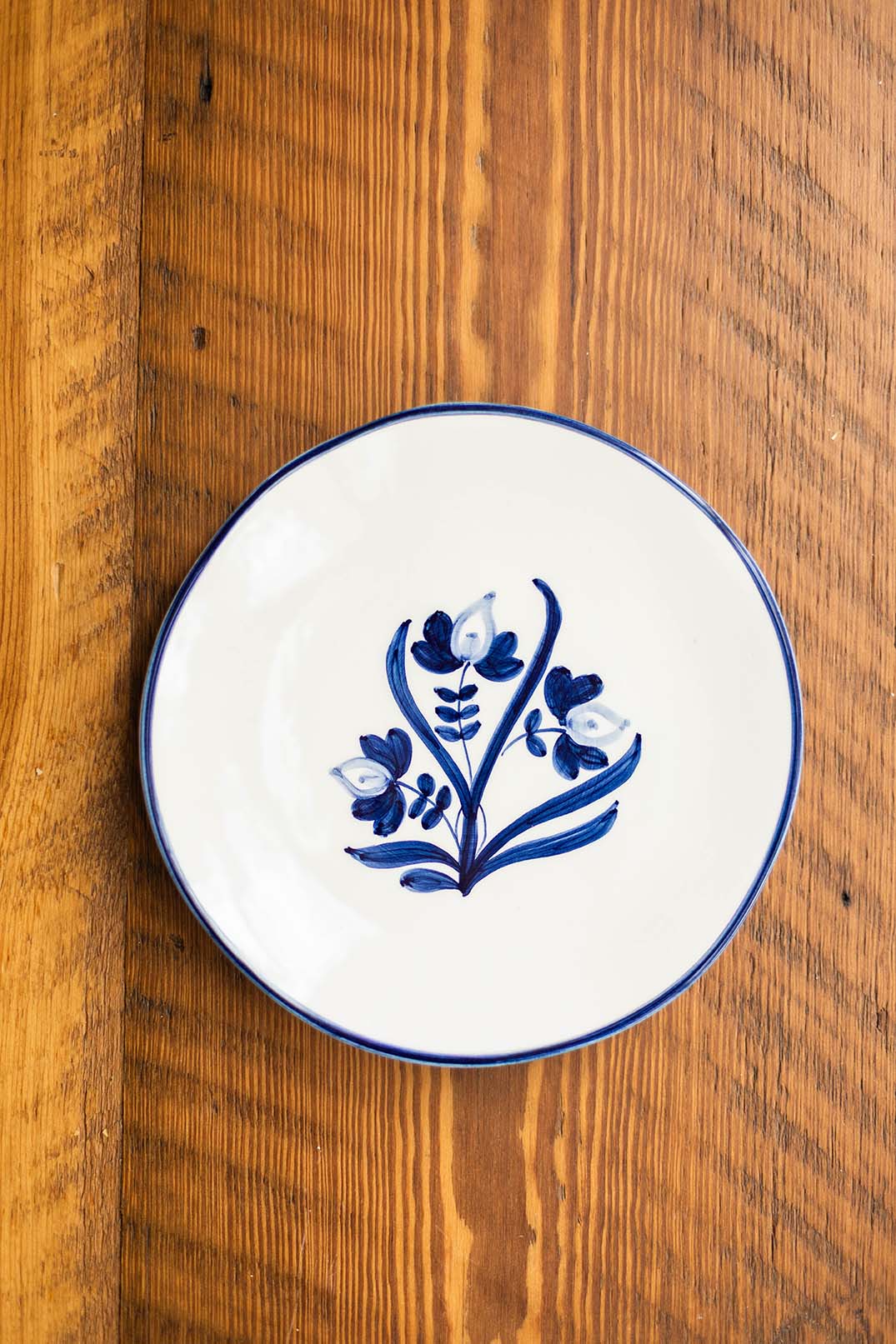 Lisbon Floral Dinner Plate ~ hand painted