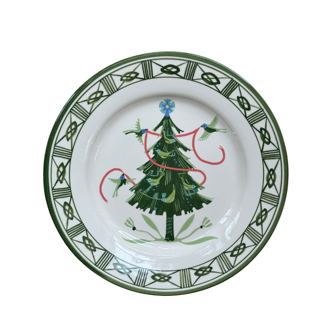 Songbird Tannenbaum Dinner Plate with Filigree Rim