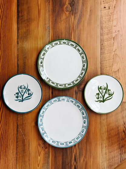 Lisbon hand painted ~ Floral Salad Plate