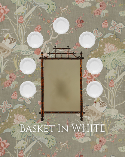Mixed Basket Design Plate Hanging Set of 7