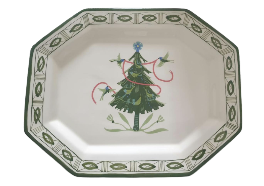 Songbird Tannenbaum Platter with Filigree Rim